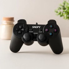Mabelme Store Ps3 Kablolu Titreşimli Analog Oyun Kolu (Usb, 15 Tuş)