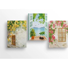 Riyaz Hudayinabit - 3'lü Defter Seti, 14X21 Cm, A5 Boyut, Çizgili