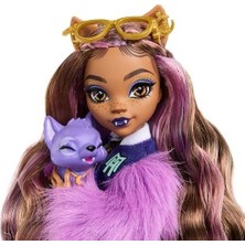 SBN - Store Prime Evcil Köpeği ​crescent ile Sırt Çantası, Ajanda ve Atıştırmalıklar Gibi Aksesuarlarıyla Clawdeen Wolf Bebek, HRP65