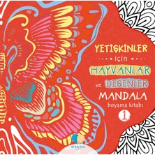 Mana Yayınları Manan Yayınları Yetişkinler İçin Hayvanlar ve Desenler Mandala Kitabı 1 - 48 Sayfa Komisyon Yazarlı Ciltli