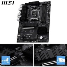 SBN - Store Prime Msı Pro B850-S WIFI6E, Am5 Anakart, Ddr5 8200MHZ(OC), HDMI Dp, 2x M.2, USB 10GBPS, 2.5g Lan, Wi-Fi 6e, Atx
