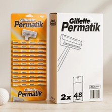 Mabelme Store Tek Bıçaklı Saplı Jilet 96 Adet