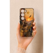 Vip Case Vivo V40 Lite 5g Uyumlu Bozkır Yolcusu Desenli Silikon Kılıf