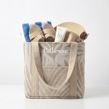 The Goods Concept Kişiselleştirilebilir Palmiye Desenli Tote Bag – Gündelik Bez Çanta