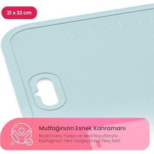 SBN - Store Prime Life Flexy Esnek Kesim Matı – Bükülebilir, Bıçak Dostu Pratik Doğrama Panosu ve Mutfak Altlığı (Sis Grisi)