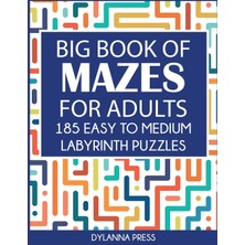 Step Kitap Big Book Of Mazes For Adults: 185 Easy To Medium Labyrinth Puzzles
