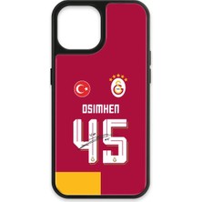 iPhone 15 Uyumlu Galatasaray Victor Osimhen Parçalı Forma Imzalı Cam Lisanslı Telefon Kılıfı