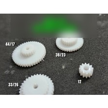 Ulu Pazarlama 3D Baskı Klasik Araç Gösterge Dişli Tamir Seti Kilometre Sayacı Yedek Dişli Seti Beyaz