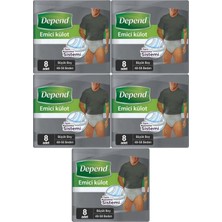Depend Emici Külot Hasta Bezi Büyük Erkek 40 Adet (5pk*8)