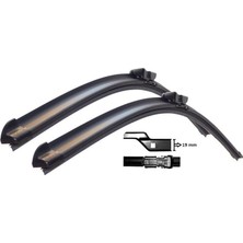 SBN - Store Prime Silecek Süpürgesi Ön Muz Tipi 650MM+400MM 26"+16" Egea 16 2008 13, 208 12, Partner 08, Berlingo 08, C3 Aircross 17, C3 Iii 16, Fiesta Vı 12 Max