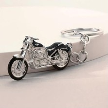 SBN - Store Prime Kdot Motorsiklet Tasarımlı Anahtarlık, Siyah, Çinko Alaşım Metal, Motor Temalı, Dayanıklı, 4.5x2.5 cm
