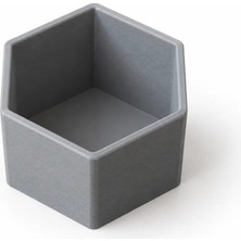 3D Baskı Modüler Petek Çekmece Organizeri Altıgen Bölmeli Çekmece Içi Düzenleyici Çorap ve Küçük Eşya Gri