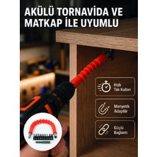 Str Store Esnek Bits Uç Seti 12 Parça Manyetik Adaptörlü Matkap Tornavida Aksesuarı