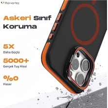 SBN - Store Prime 14 Pro Kılıf Magsafe Uyumlu, Güçlü Manyetik Cep Telefon Kılıfı, Metal Standlı, Mat Darbe Emici Kapak, Alüminyum Tuşlar ve Kaydırmaz Yan Şeritler
