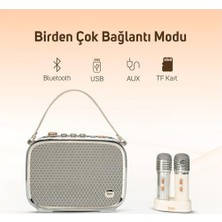 SBN - Store Prime Songbird Ultra 100W Çift Mikrofonlu Karaoke Bluetooth Hoparlör, Taşınabilir Ses Bombası, 8 Saate Varan Çalma Süresi, Kablosuz, Tf/aux/usb/blueto