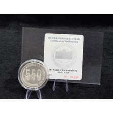 Darphane 2003 Istanbul’un Fethinin 550. Yılı – 15.000.000 Lira – 925 Ayar Gümüş Proof Hatıra Para – Sertifikalı