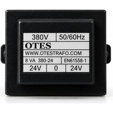 Otes 8VA 380V 2X24V Kapsüllü Trafo 50/60Hz Transformatör