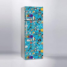 Buzdolabı Sticker Kaplama Dolap Kaplama Etiketi Lol Play