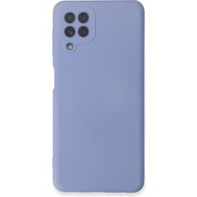 Str Store Samsung Galaxy A22 Kılıf Nano Içi Kadife Silikon - Lila