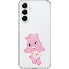 Mobilpad Samsung Galaxy A25 Uyumlu Sevimli Ayıcık Desenli Şeffaf Telefon Kılıfı
