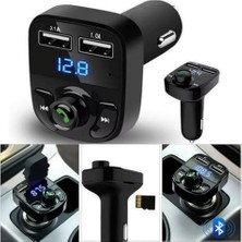 Mythriva Bluetooth Kablosuz Araç Kiti ve Hızlı Şarj Cihazı Bakır Sargı Akım Korumalı Fm Transmitter Net Ses