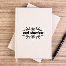 Zepplin Giyim Coal Chamber Logo Krem Çizgisiz Kanvas Defter