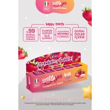 Smileyes Kids Strawberry Bubble Çilek Aromalı Florürsüz Çocuk Diş Macunu 3-6 Yaş 50 ml