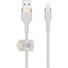 SBN - Store Prime Boostcharge Pro Örgülü USB Tip A - Yıldırım Kablosu (1m/3,3ft), Mfi Sertifikalı Şarj Kablosu - Beyaz