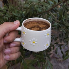 Klasik Çayır Papatyalı Seramik 200 ml Kupa Bardak Mug