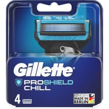 Str Store Proshield Chill Tıraş Bıçağı, Islak Tıraş Makinesi Erkekler Için 4 Yedek Bıçak, 5 Kademeli Bıçak