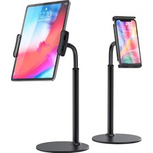 Str Store Ht-45 Metal Cep Telefonu ve Tablet Standı Döner Başlıklı 360 Derece Döner 4,7-10,5 Inch Uyumlu