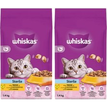 SBN - Store Prime Whiskas Tavuklu Kısırlaştırılmış Kedi Maması 1.4 kg (2 Paketi)