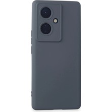 Str Store Vivo V29 Lite Kılıf Nano Içi Kadife Silikon - Gri