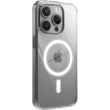 iPhone 11 Pro Için Magsafe ile Uyumlu Şeffaf Kılıf Kristal Berraklığında Materyal Polikarbonat Arka Kısım ve Silikon Kenarlar Wireless Kablosuz Şarj Destekli Kılıf Kapak (11 Pro)