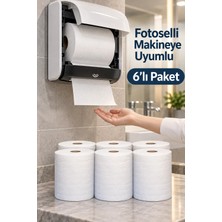 Özkan Ambalaj Temizlik 6'lı Rulo Hareketli Havlu Fotoselli Makine Peçetesi 1 Koli