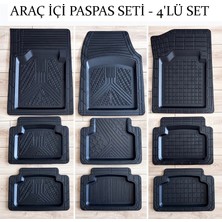 Techora Sale Araç Içi Paspas Seti - 4'lü Set - Karışık Desenler - Kauçuk - Kaymaz Yüzey