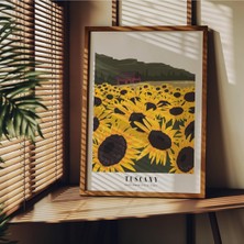 Manzara Çerçevesiz Poster, Modern Dekoratif Çerçevesiz Poster, Tablo, Tuscany, 40 x 50