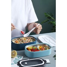 Str Store 304 Çelik 1400 ml Iki Katlı Yemek Saklama Kabı Sefertası (Sıcak Tutmaz) CIN605MV
