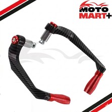 Motomart+ Yamaha Nmax 155 Karbon Desenli Manet Koruma Kırmızı MKTR0606