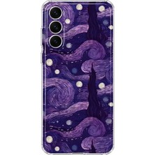 Mobilpad Samsung Galaxy A55 Uyumlu Van Gogh Desenli Şeffaf Telefon Kılıfı