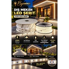By Energy 220V Dış/iç Mekan Şerit LED (Tak Çalıştır) Günışığı 100MT