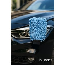 SBN - Store Prime Mikrofiber Makarna Araba Yıkama Eldiveni Yüksek Emicilikli Lint Yok Çiziksiz Uyumlu Elastik Manşetli Kolay Kavranabilir Konforlu