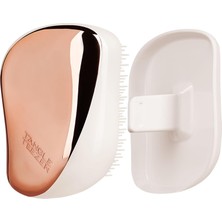 Str Store Compact Styler Rose Gold Ivory Kapaklı Saç Fırçası - Seyahat ve Çanta Boy Tarak