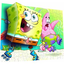 Mega Puzzle 110 Parça 3 Boyutlu Puzzle Breakthrough Sponge Bob 2
