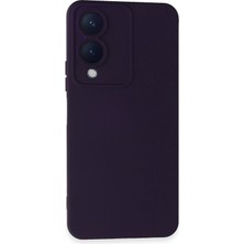 Uryport Vivo Y17S Kılıf Nano Içi Kadife Silikon - Mor
