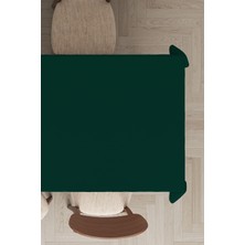 Viva Home Zümrüt Yeşil Premium Tay Tüyü Kadife Leke Tutmaz Yıkanabilir Dokuma Kumaş Masa Örtüsü MSO018, Zümrüt Yeşil - 1, 140 x 200