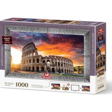 Colosseum'da Gün Batımı 1000 Parça Çerçeveli Puzzle