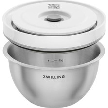 SBN - Store Fresh & Save Bowls Vakumlu Saklama Kabı, S, 12 Santimetre, Paslanmaz Çelik, Metalik Gri
