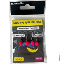 Han Fishing Moving Ball Jighead Pink Uv No:8 – 4 Adet Lrf Jighead