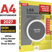 Karakutu Yayınları 2027 LGS 8.Sınıf Çıkmış ve MEB Örnek Soruları Matematik Sayısal Çalışma Kitabı A4 RENKLİ Baskı
